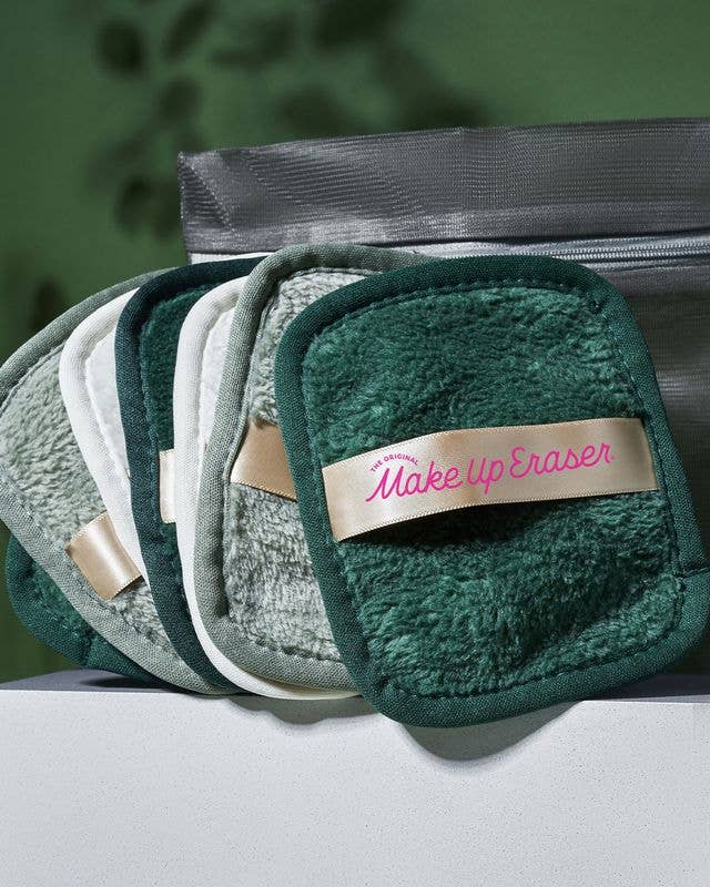 Ensemble démaquillant 7 jours Earthy Greens | Zéro déchet