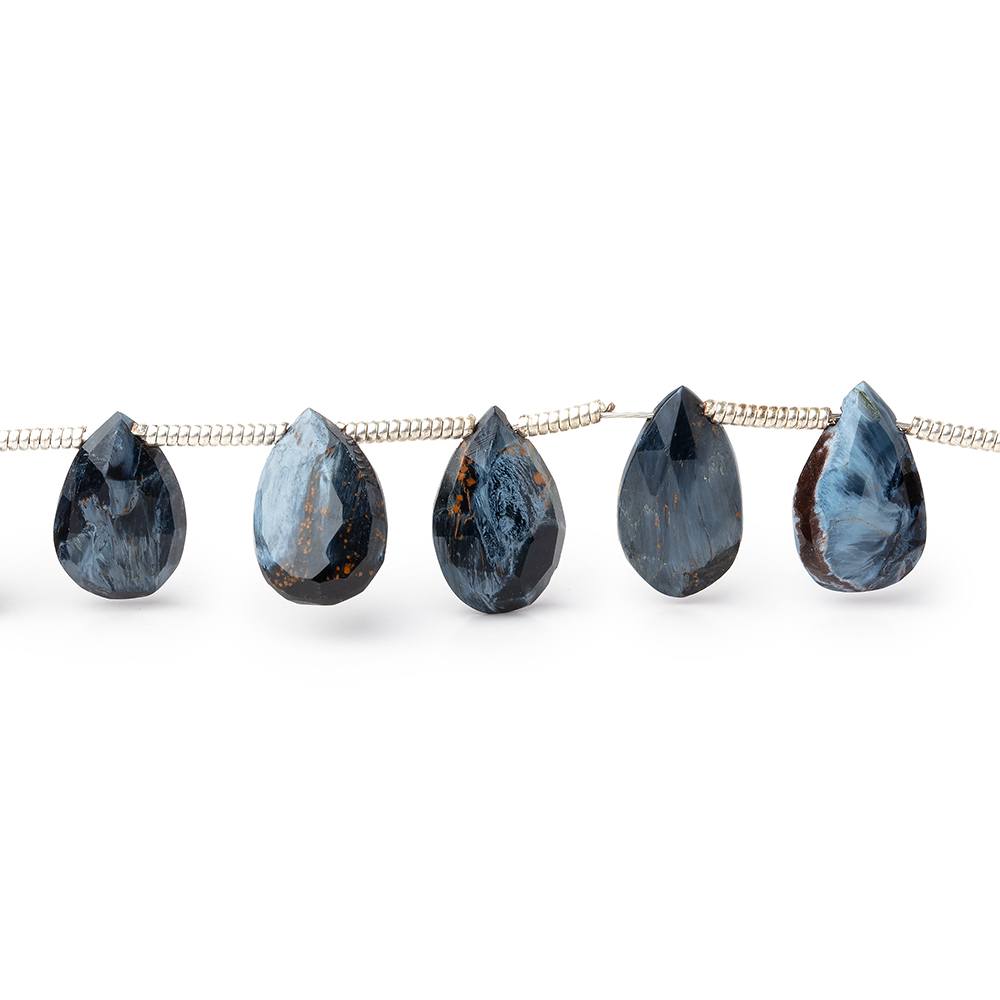 8x5mm Pietersite Faceted Pear Beads 7 inch 25 pieces