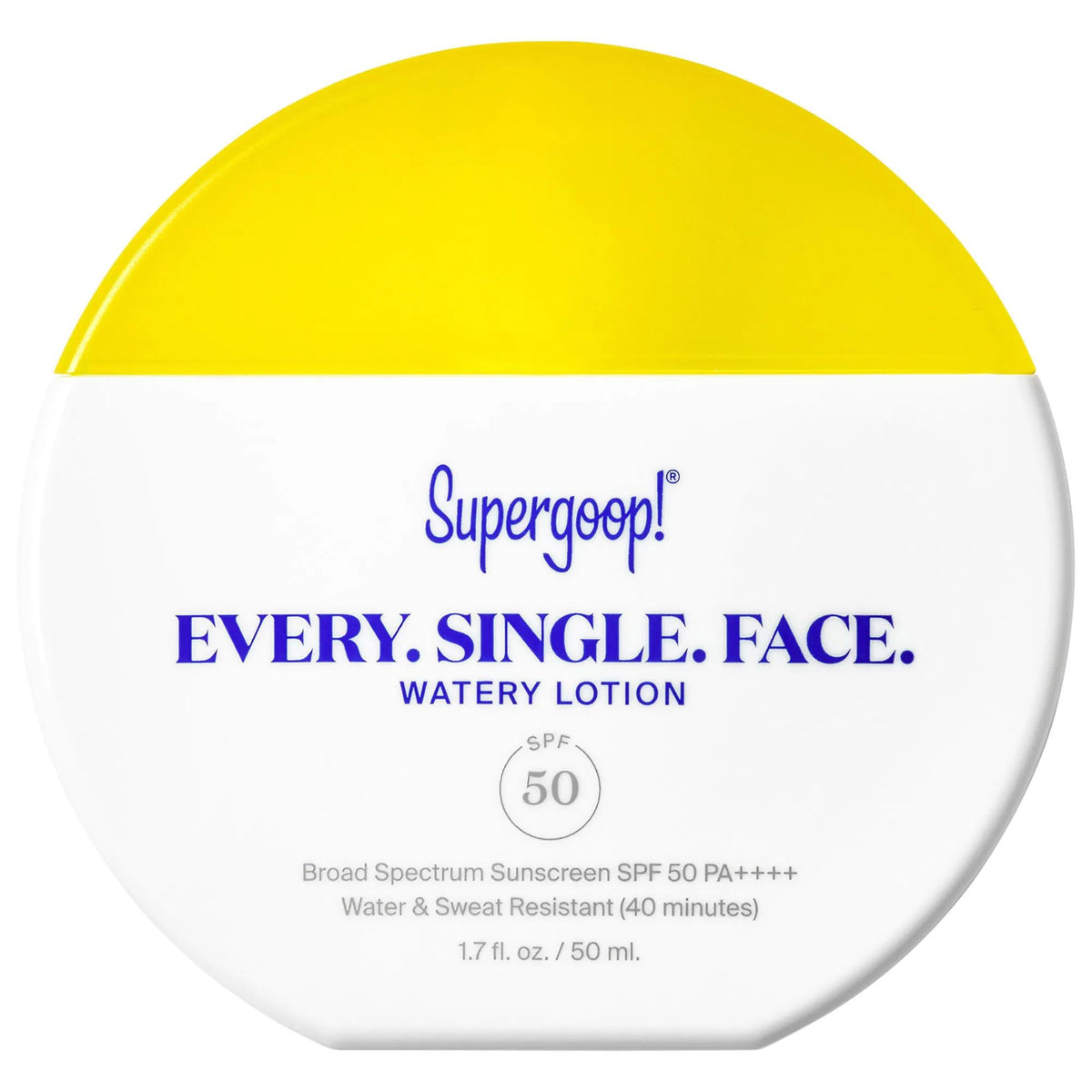 Every. Single. Face. Sunscreen SPF 50: Watery, Lightweight, Vegan & Cruelty-Free - Blue Light & Pollution Protection