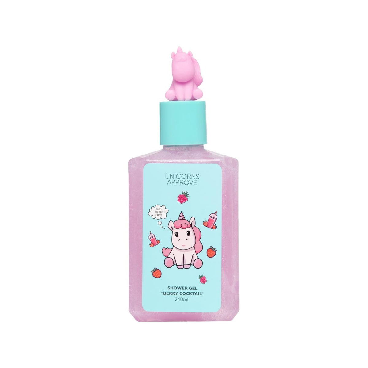Soda Unicorn Berry Coctail Shower Gel 240 ml - Unicorn Themed Shower Product