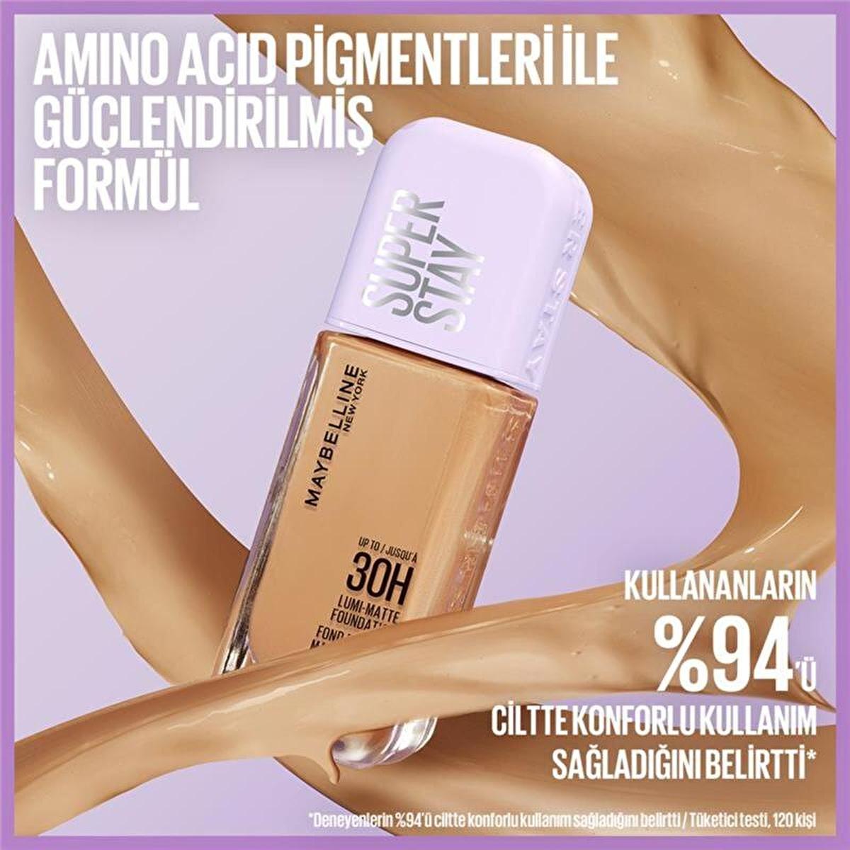 Maybelline New York Super Stay Lumi Matte Foundation - Long-Lasting, Matte Finish, Lightweight Makeup for Various Skin Tones