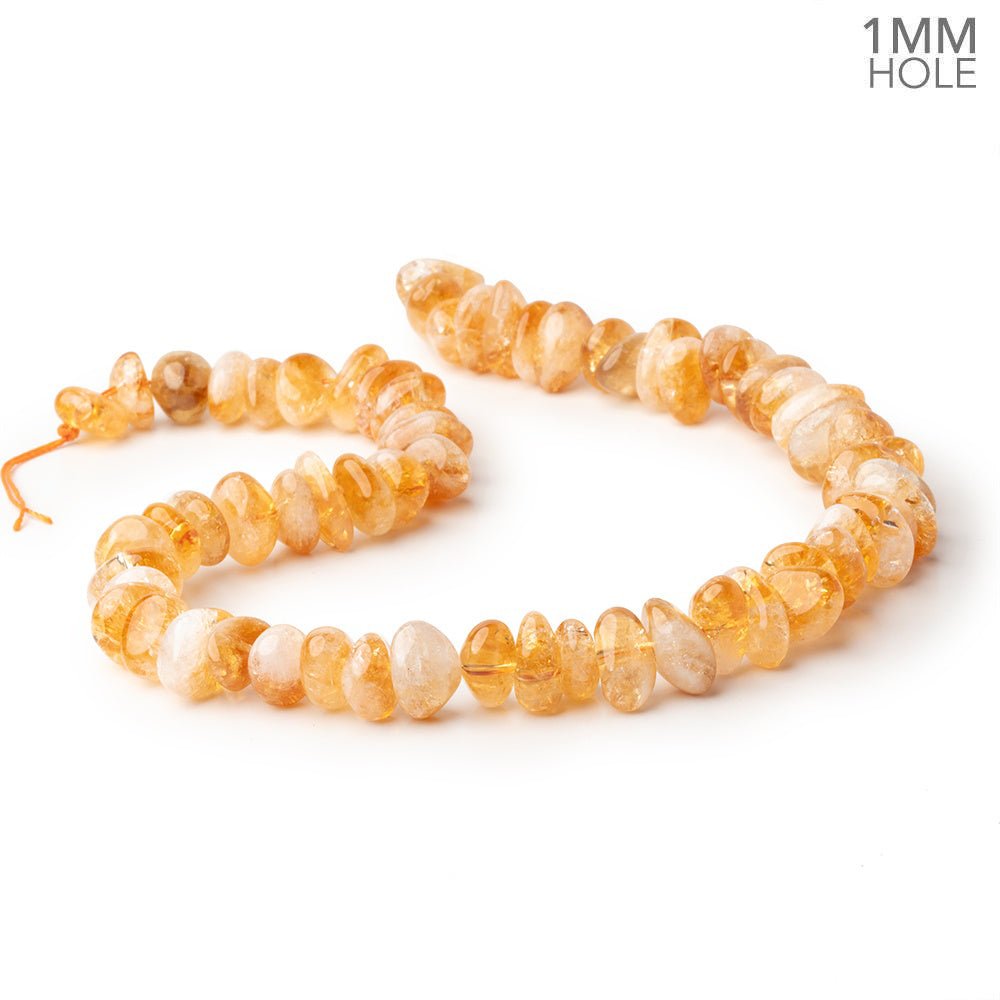 9x8-17x10mm Bi-Color Citrine Plain Nugget Beads 16 inch 63 pieces