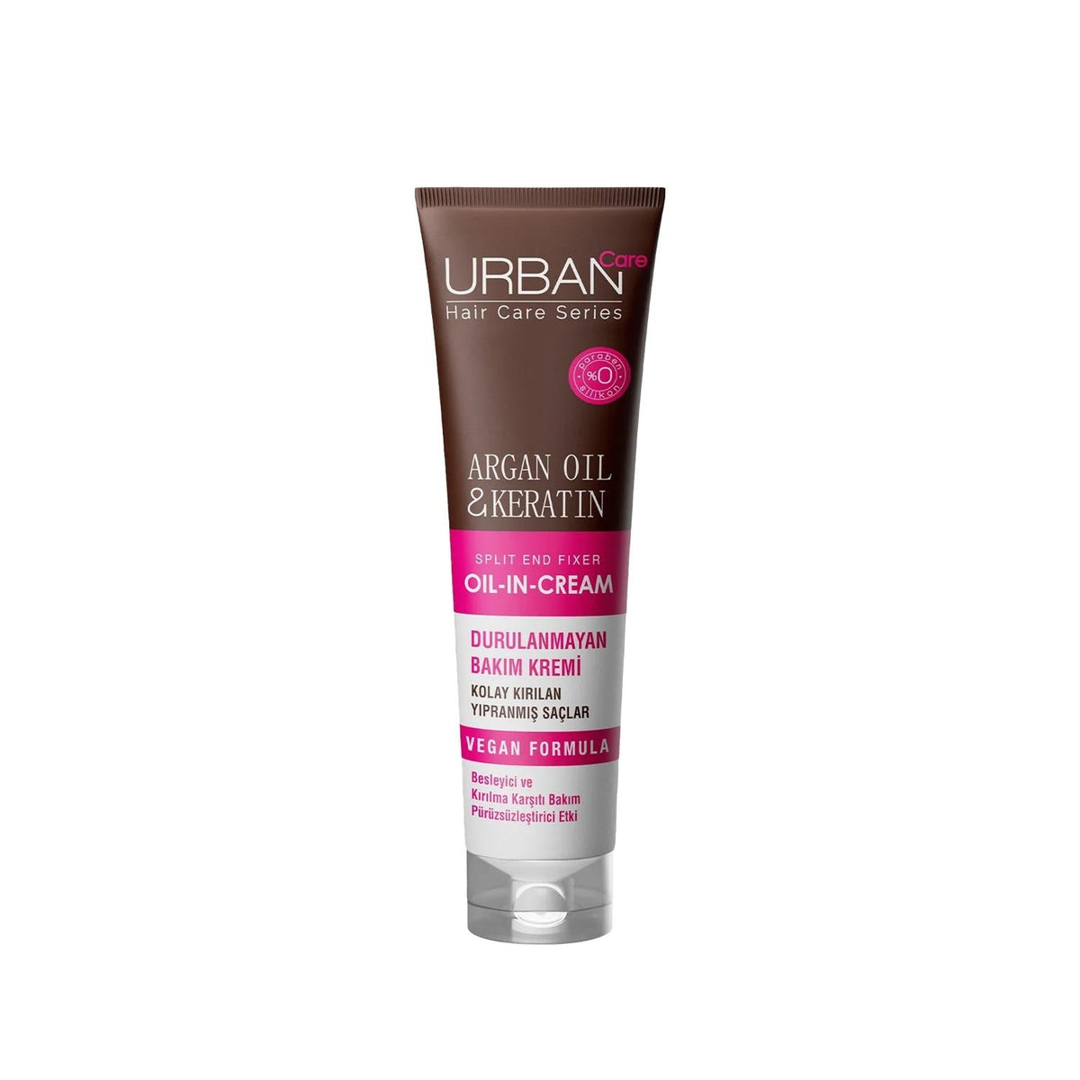 URBAN Care Leave-in Hair Care Cream with Argan Oil & Keratin - Nourishes & Strengthens Fragile Hair, 5.07 fl oz