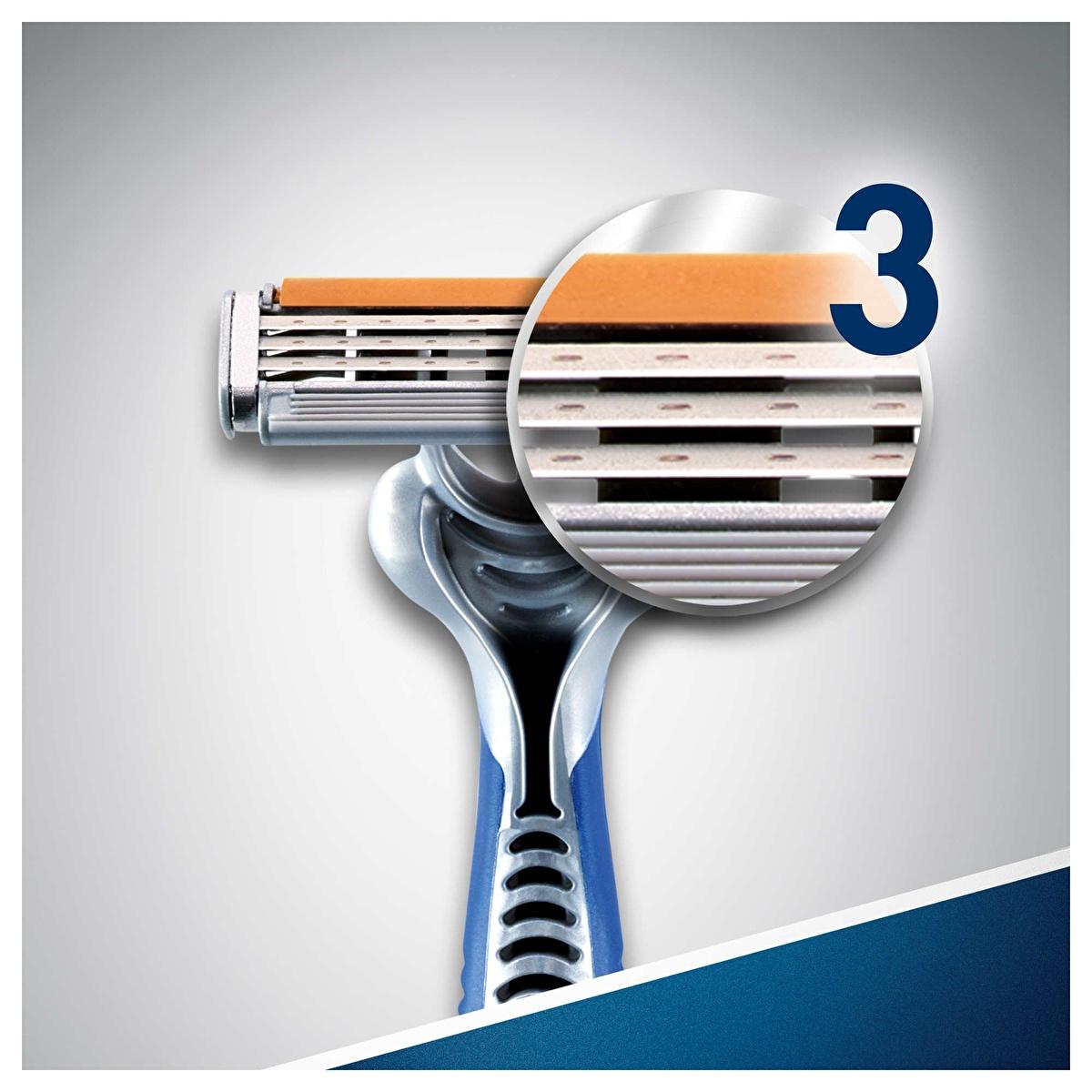 Gillette Blue3 Disposable Razor for Men - Comfort Shaving with 3 Chrome-Coated Blades