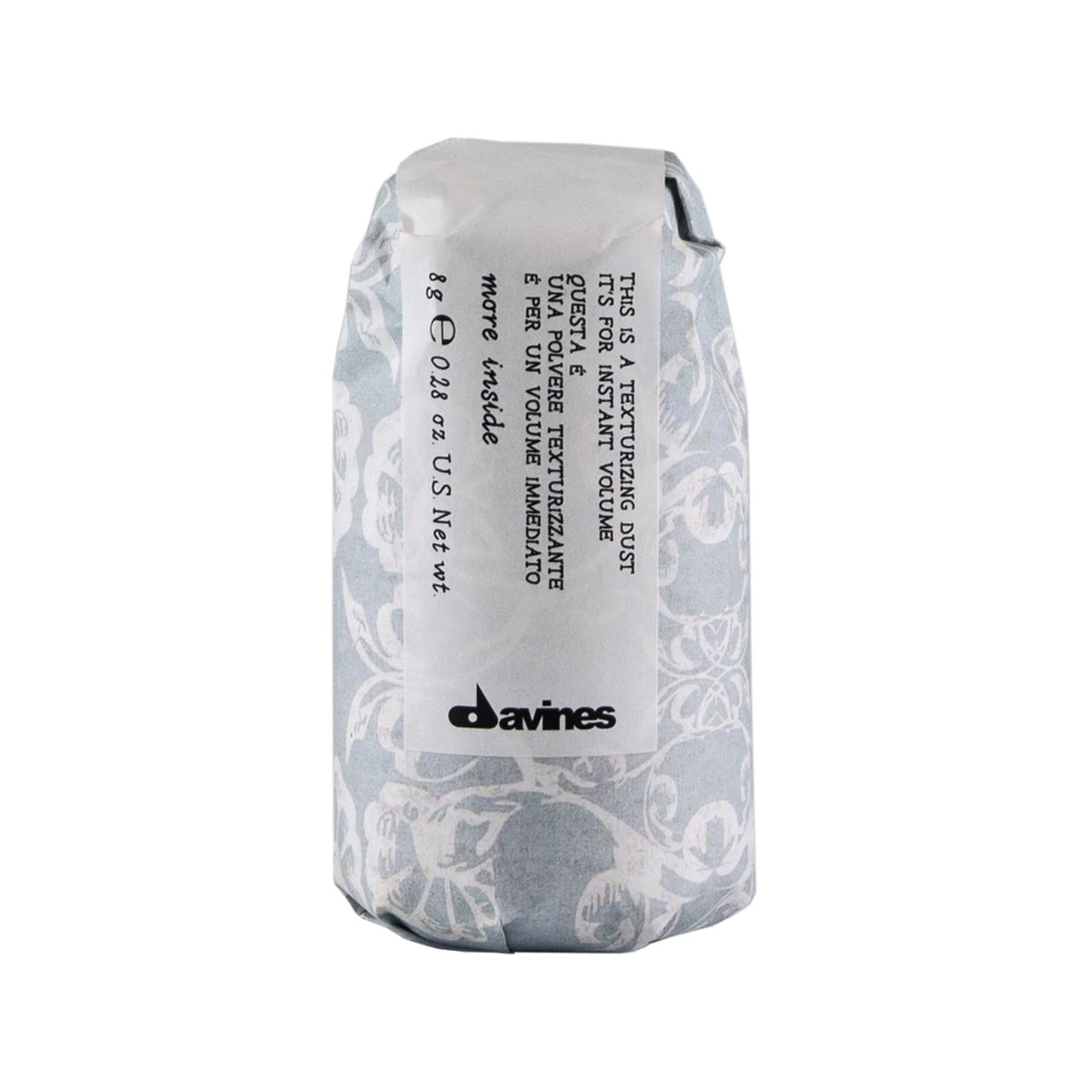 Davines Texturizing Dust Hair Texturizing Powder for Added Volume and Texture - 8g