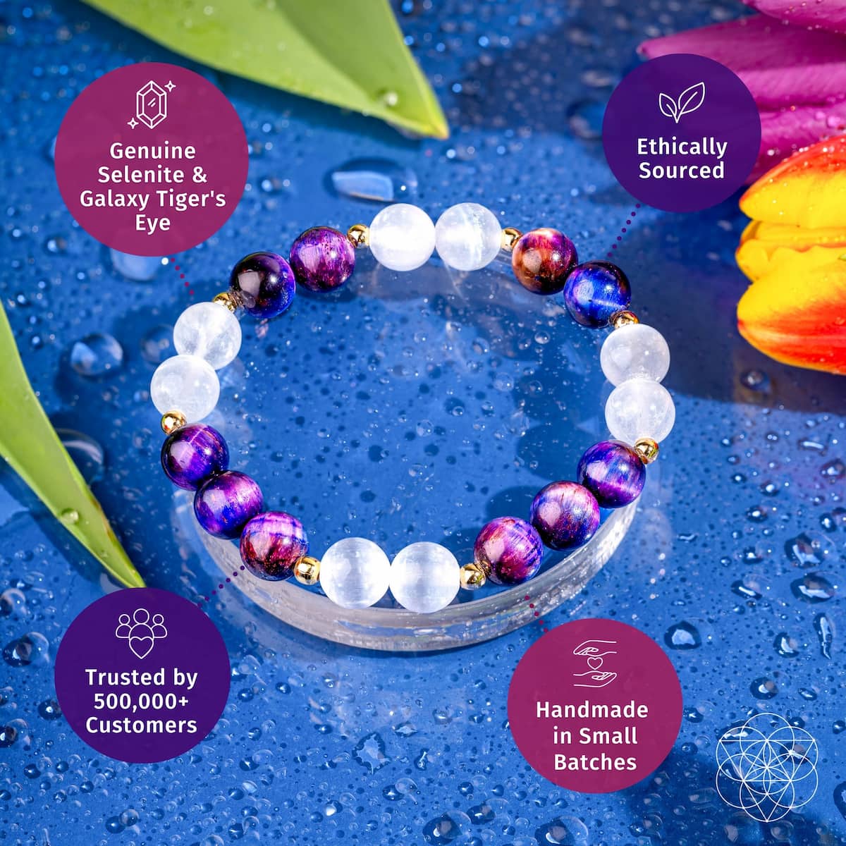 Cosmic Energy Amplifier - Galaxy Tiger’s Eye Bracelet