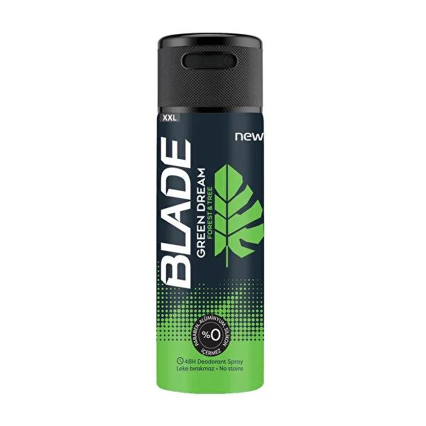 Blade Deo Green Dream Deodorant Spray - Non-Staining, Long-Lasting Freshness, 200ml