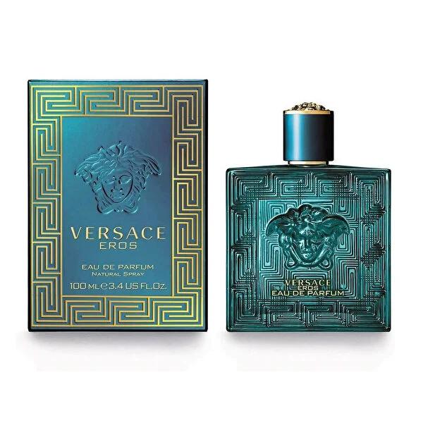 Versace Eros Eau de Parfum: Long-lasting Woody Fragrance for Men | Masculine Scent, Designer Cologne, 3.4 fl oz