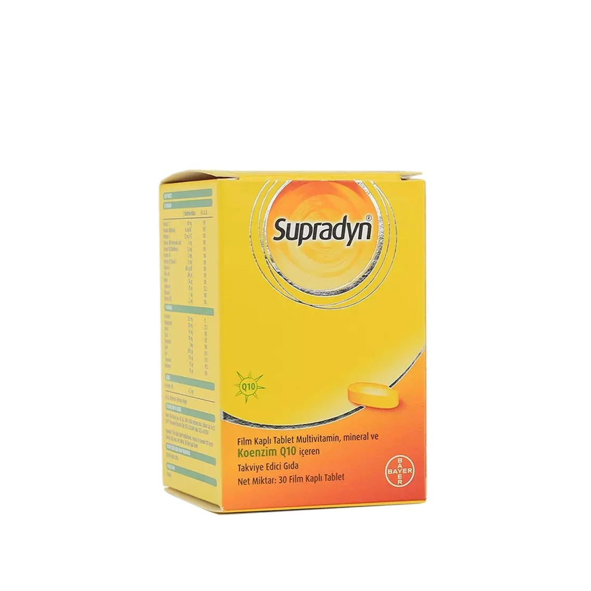 Supradyn Coenzyme Q10 Dietary Supplement - Antioxidant Support, Energy Boost - 30 Tablets