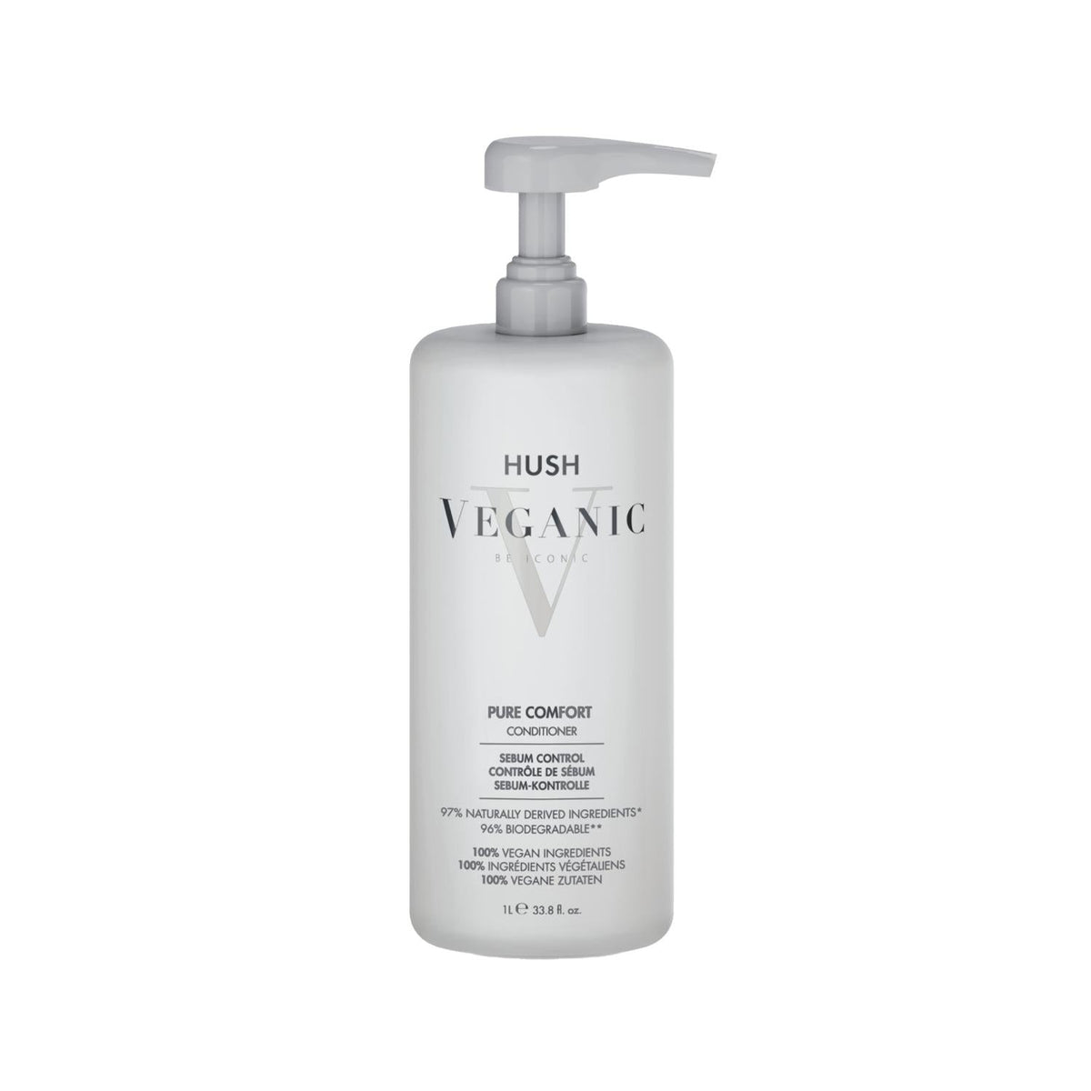 Hush Veganic Pure Comfort Balancing Conditioner for Oily Hair 1000ml