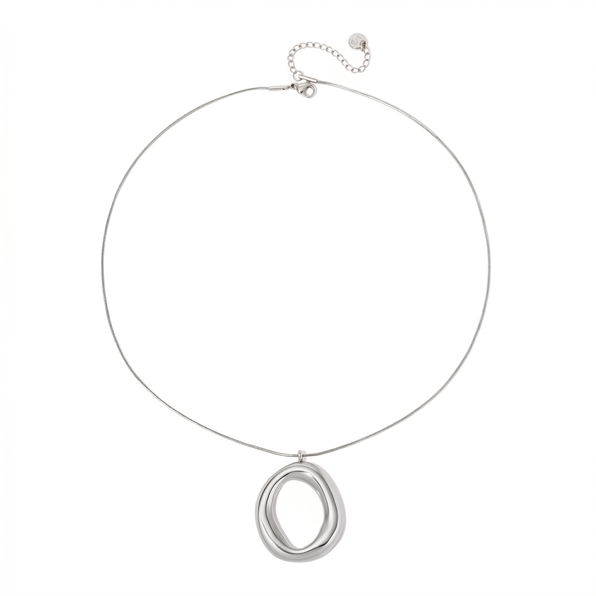 Camille Open Circle Statement Necklace - WATERPROOF