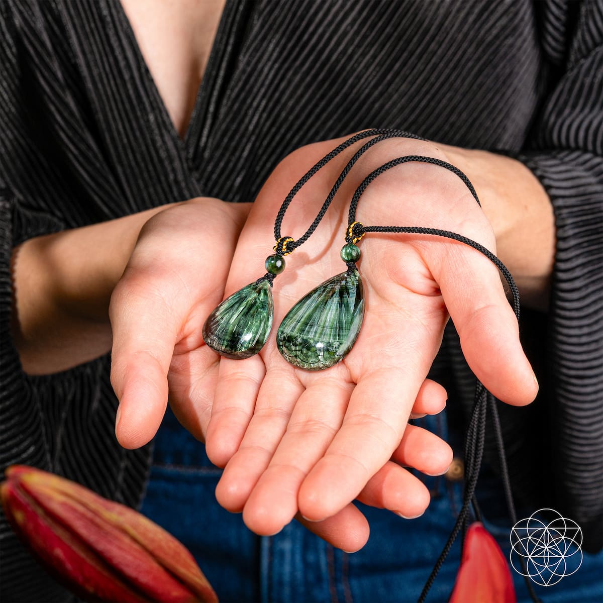 The Angel by My Side – Rare Seraphinite Pendant