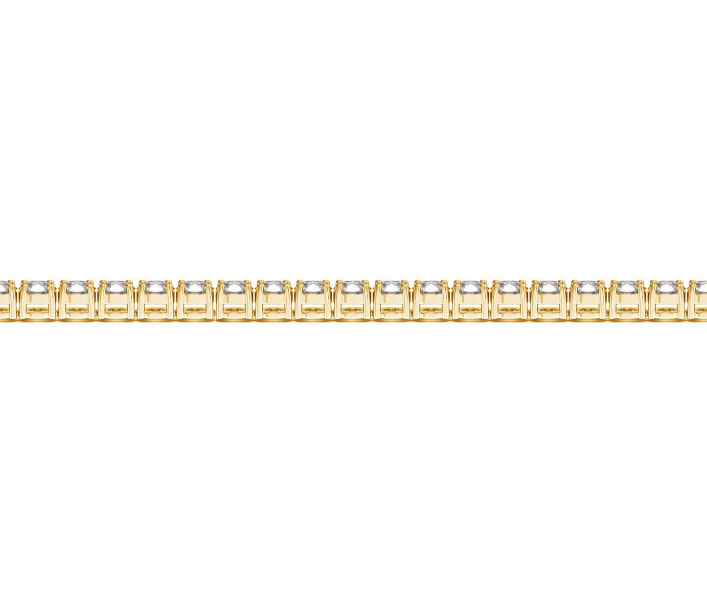 Lab Grown Round Diamond Tennis Bracelet in 14k Yellow Gold(5 cctw  F/G  VS2/SI1)