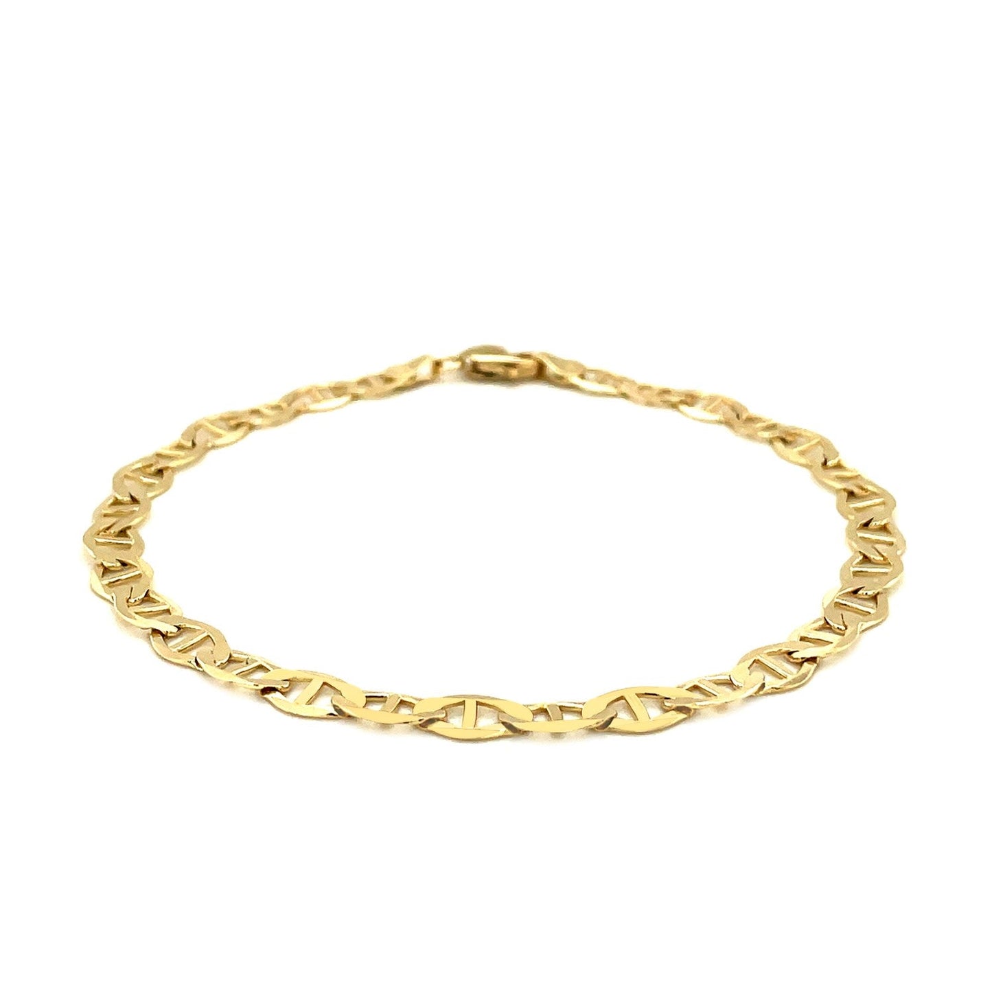 5.5mm 10k Yellow Gold Mariner Link Bracelet