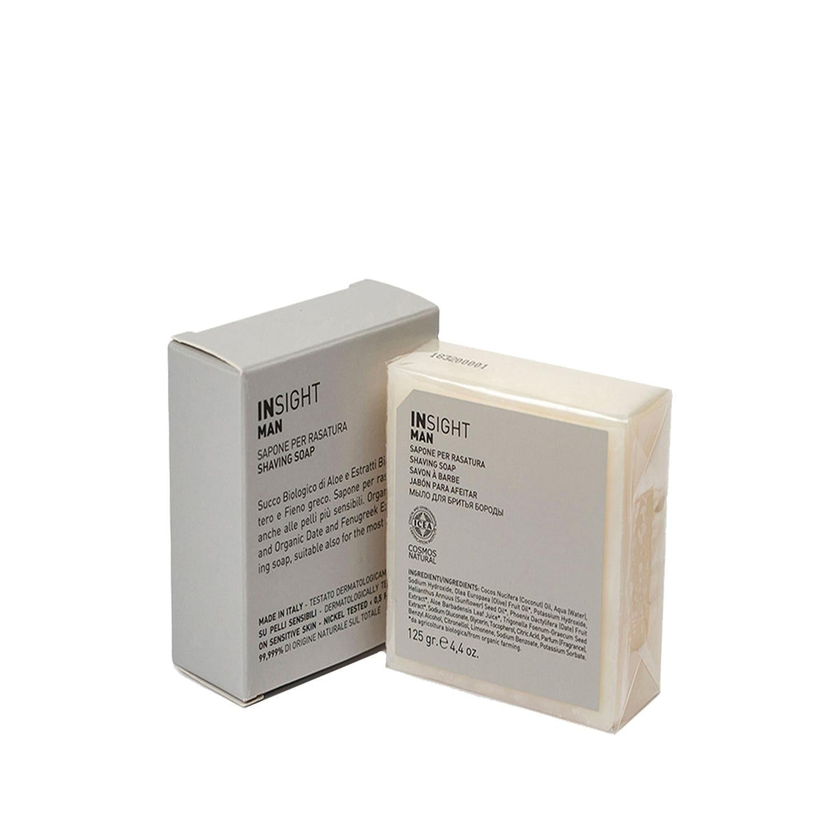 Insight Man Tıraş Sabunu 125g - Men's Shaving Soap for Smooth Shaving Experience, Affordable & Gentle on Skin