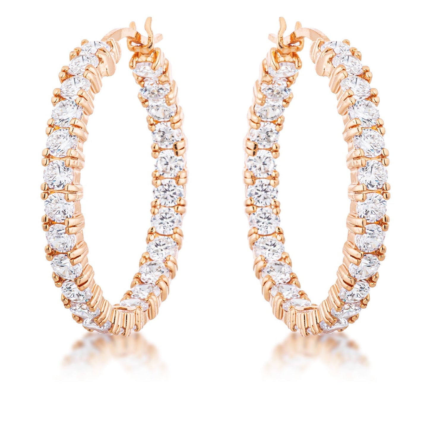 CZ Hoop Earrings