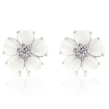 Avera Flower Nouveau Earrings Elegant Floral Jewelry