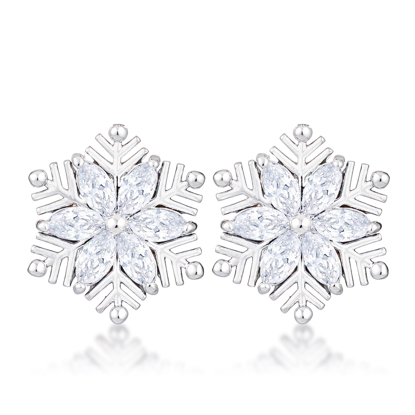 Marquise Snowflake Earrings