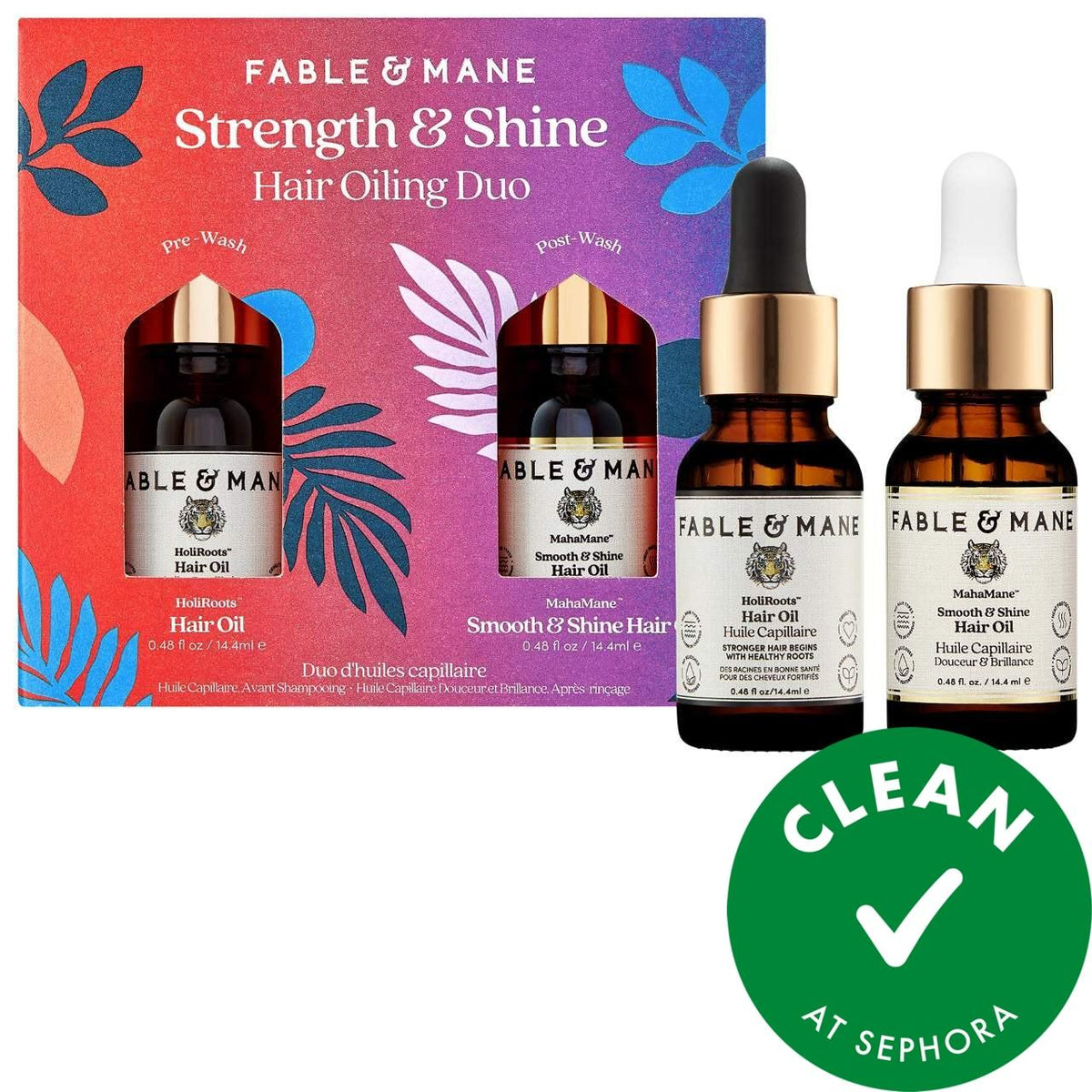 Moroccanoil Mini Strength & Shine Hair Oiling Duo - Vegan Hair Care Set for Nourishment, Strength, and Shine