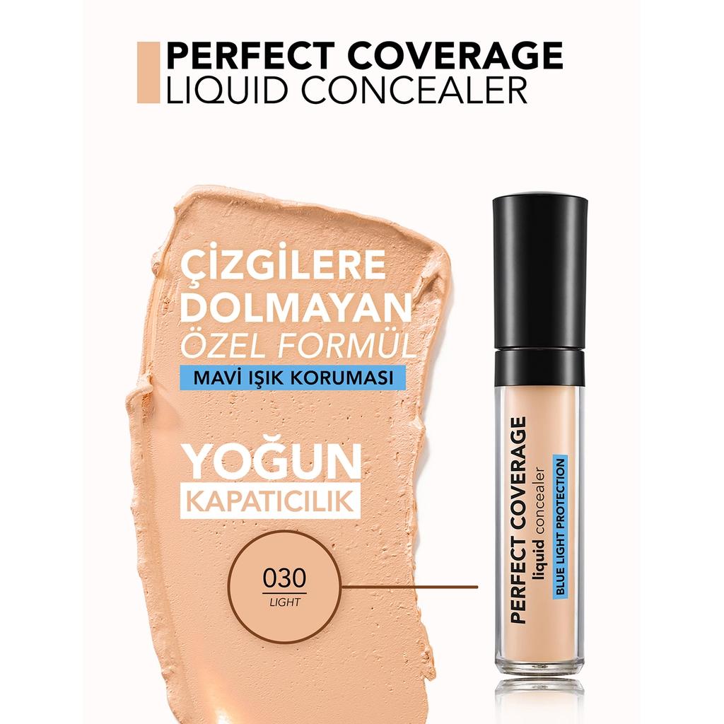 Flormar Perfect Coverage Blue Light Protection Semi-Matte Concealer 030 L...