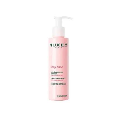 Nuxe Very Rose: Gentle Facial Cleansing Milk - Rose Water, Sensitive Skin, Makeup Remover, Natural Skincare, Hydrating - 200ml