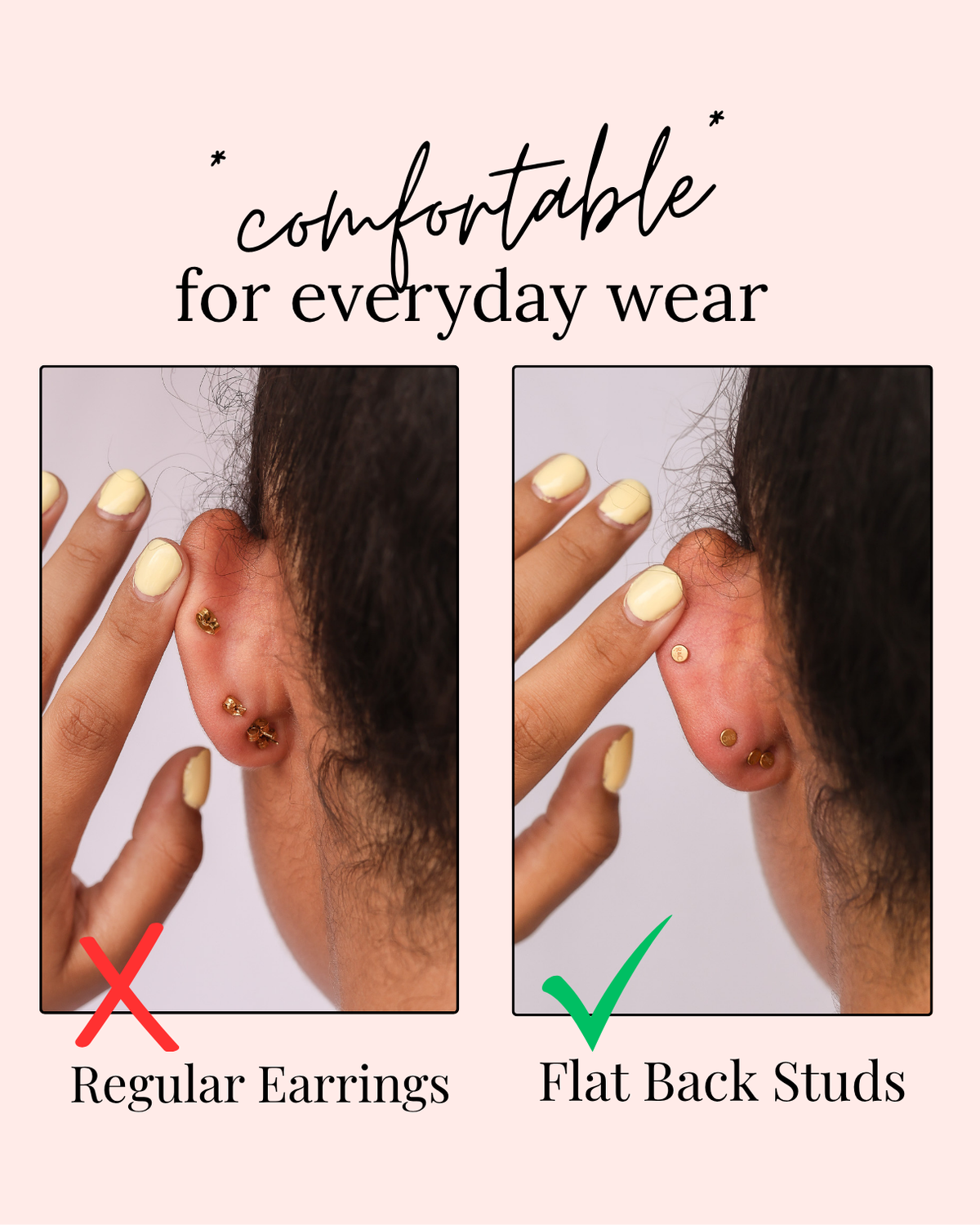 Daisy Flat Back Stud