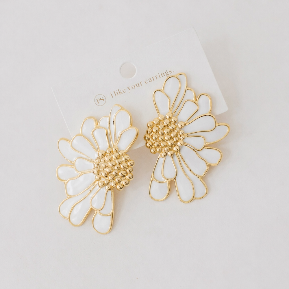 Florence Flower Earrings - WATERPROOF
