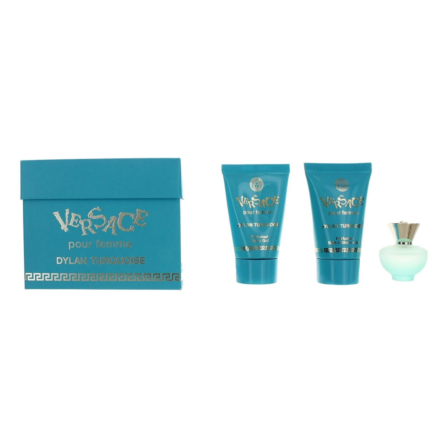 Gift/Set Versace Dylan Turquoise 3 Pcs. 1. Perfume By Versace For Women