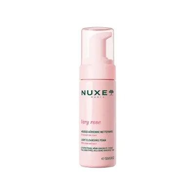 Nuxe Very Rose Gentle Facial Cleansing Foam - Hydrating & Soothing Rose Water Face Wash for Sensitive Skin