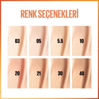 Maybelline New York Super Stay Skin Tint Foundation - Lightweight, 24 Hour Coverage, Vitamin C Enriched