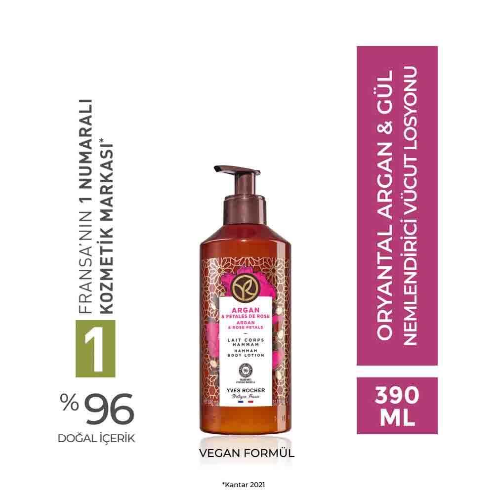 L'Occitane Body Lotion - Luxurious Argan & Rose Scent, Non-Greasy Moisturizing Body Lotion for Dry Skin, 13.19 fl oz