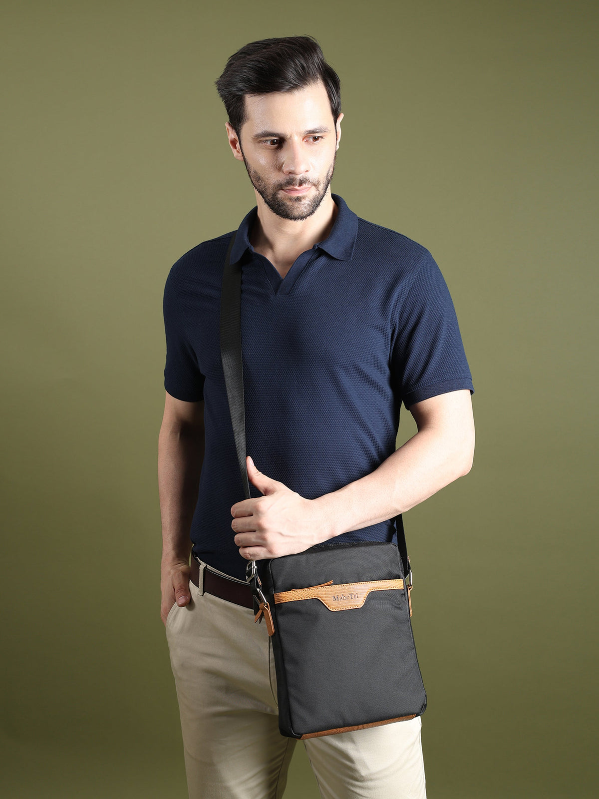 Mark Canvas Side Messenger Bag