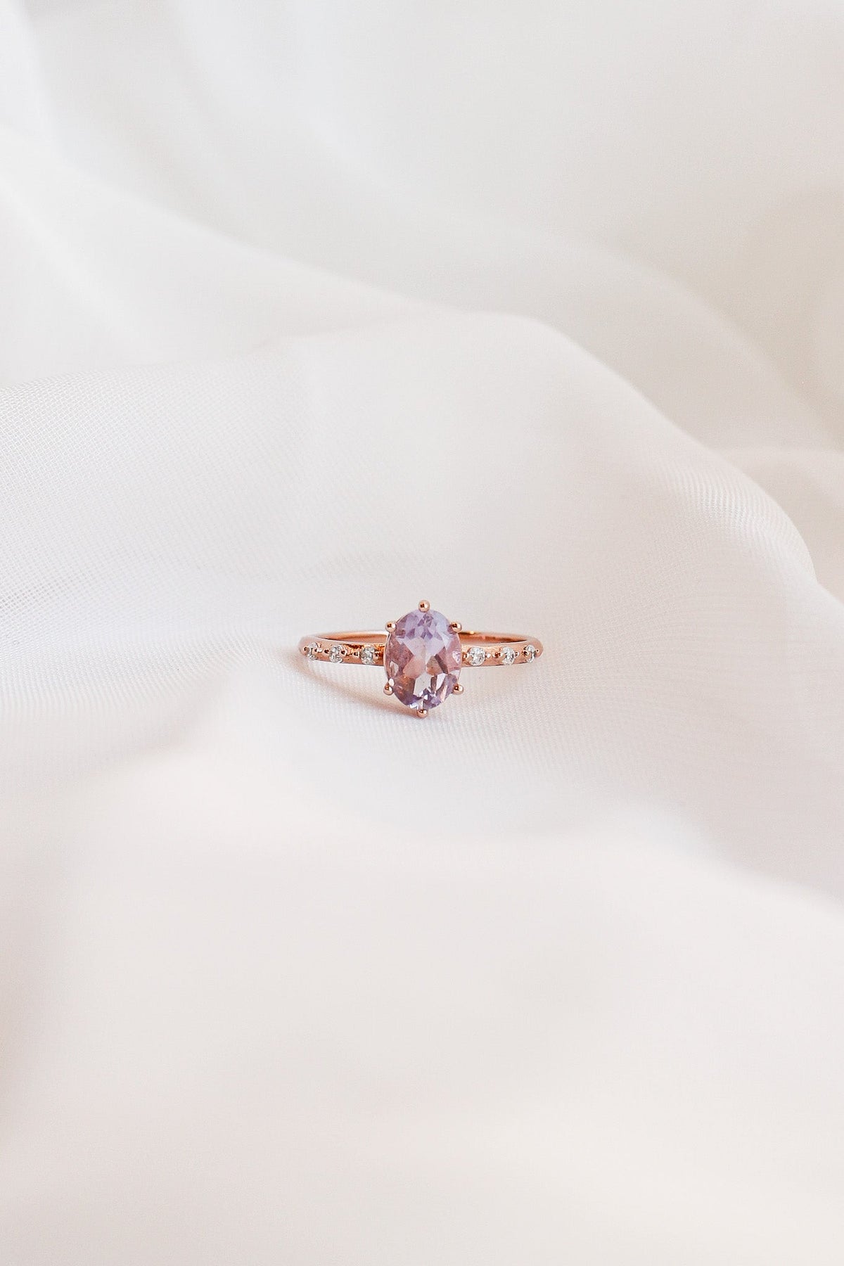 Rapunzel Ring in Lavender Quartz