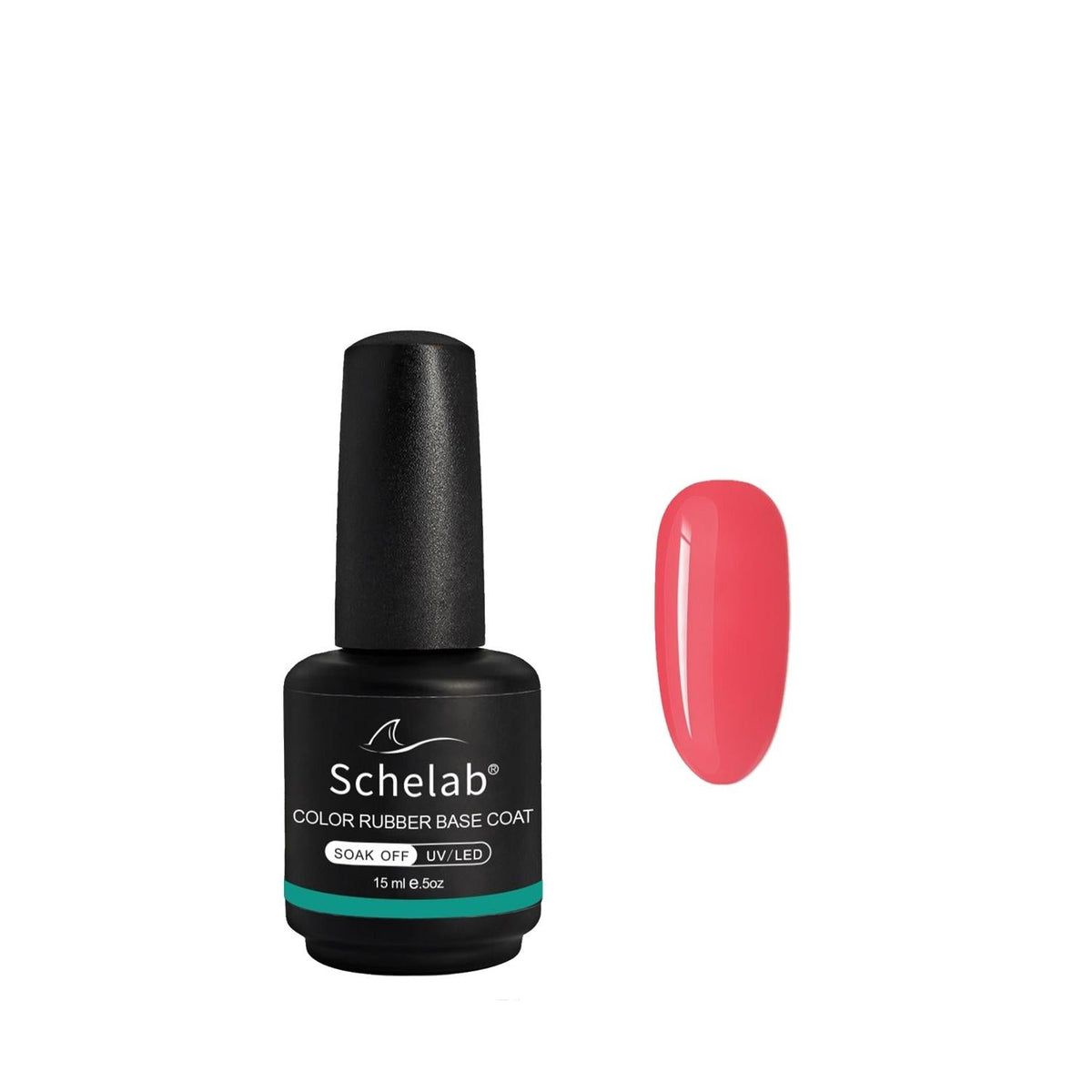 Schelab Color Rubber Base Coat 15 ml - Nail Base Coat for Protection & Customization