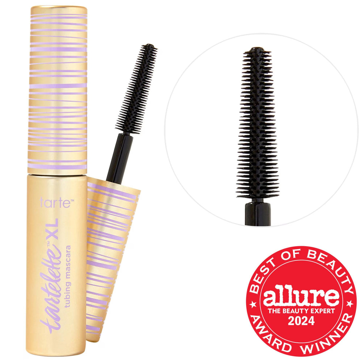 Tarte Tarteletteª XL Tubing Mascara: 24-Hour Flake-Free Lengthening & Curling Mascara for Sensitive Eyes - Award-Winning Beauty