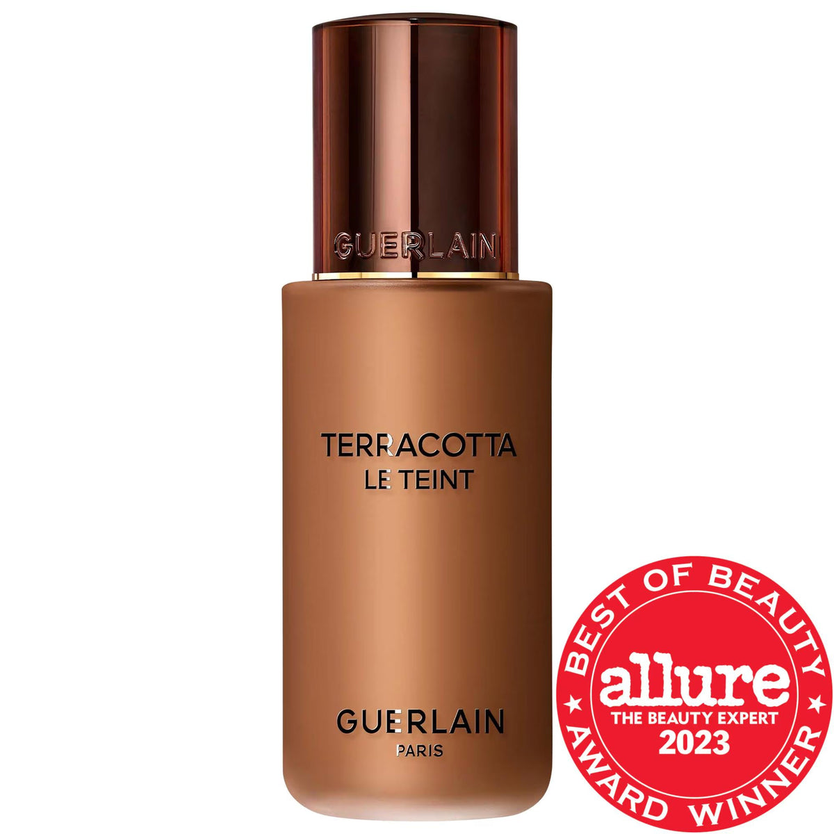 GUERLAIN Terracotta Le Teint: Luminous Matte Foundation, 24H Wear, Medium Coverage, Healthy Glow, Liquid-to-Powder Formula
