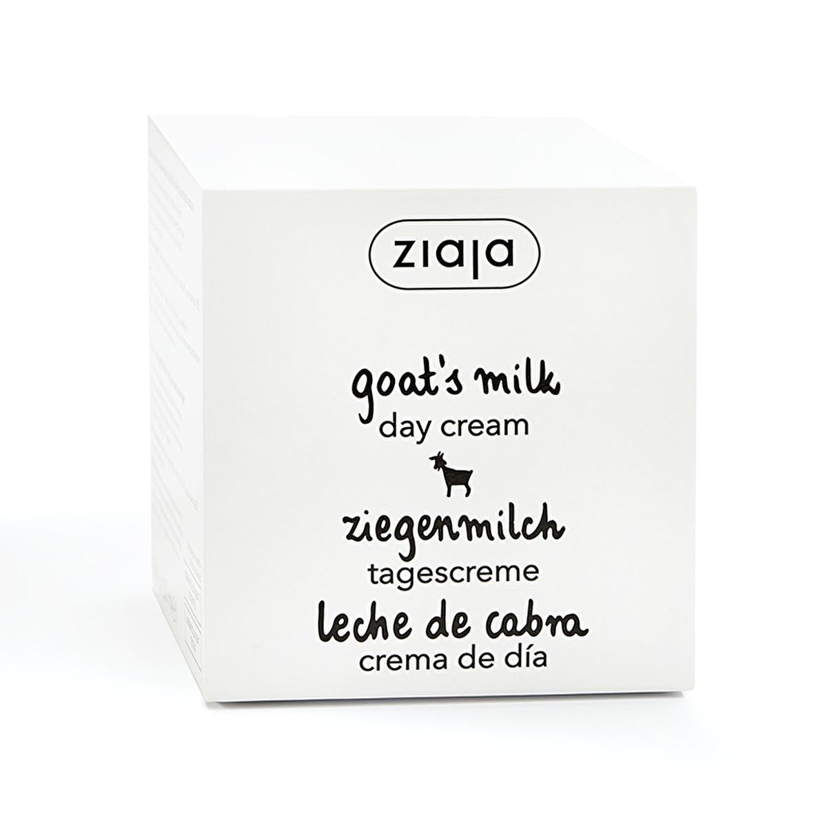 Ziaja Goat Milk Day Cream - Natural Moisturizer for Dry Skin, Vegan Skincare, Anti-Aging Cream with UV Protection