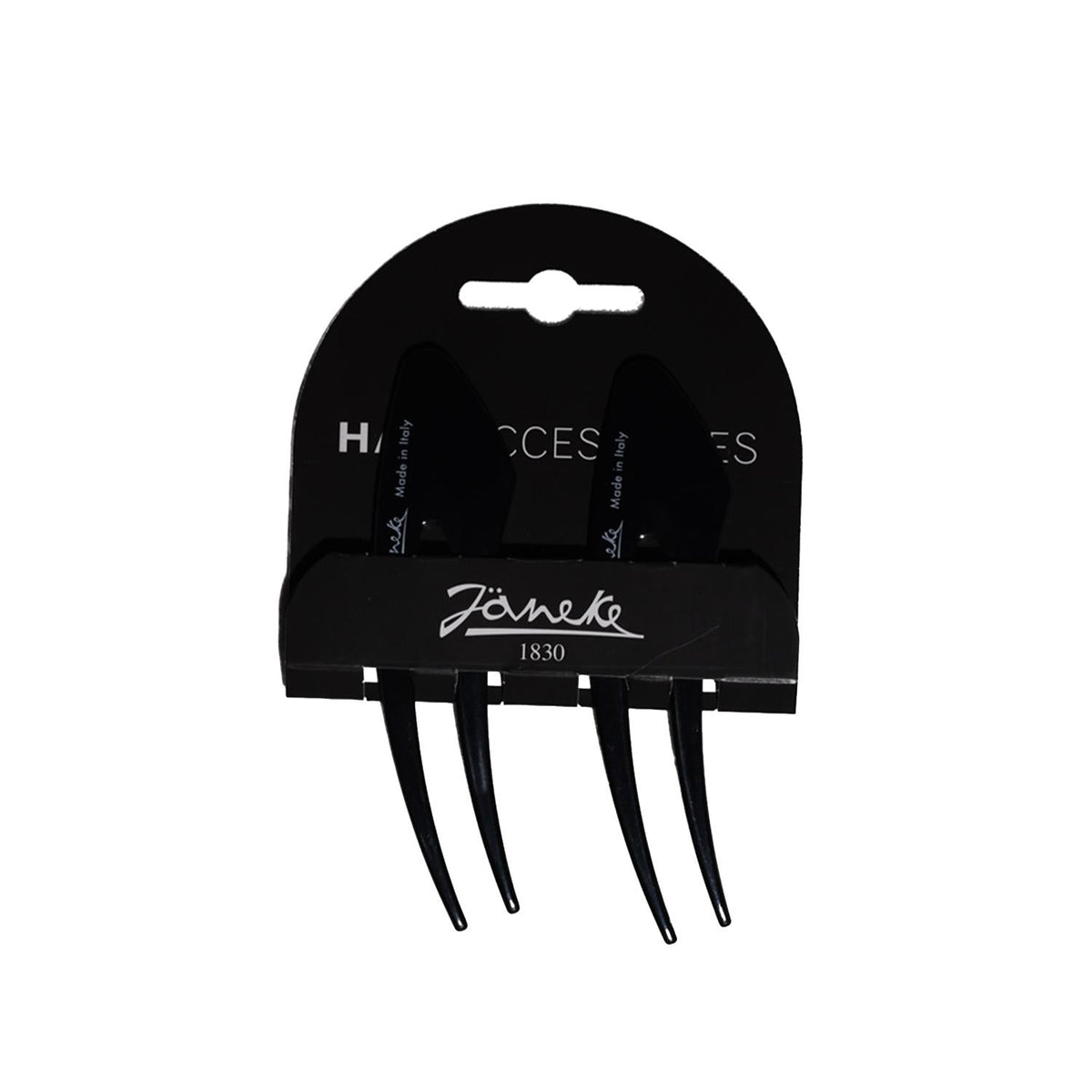 Janeke Small Black Hair Clips Set of 2 for Secure Hold