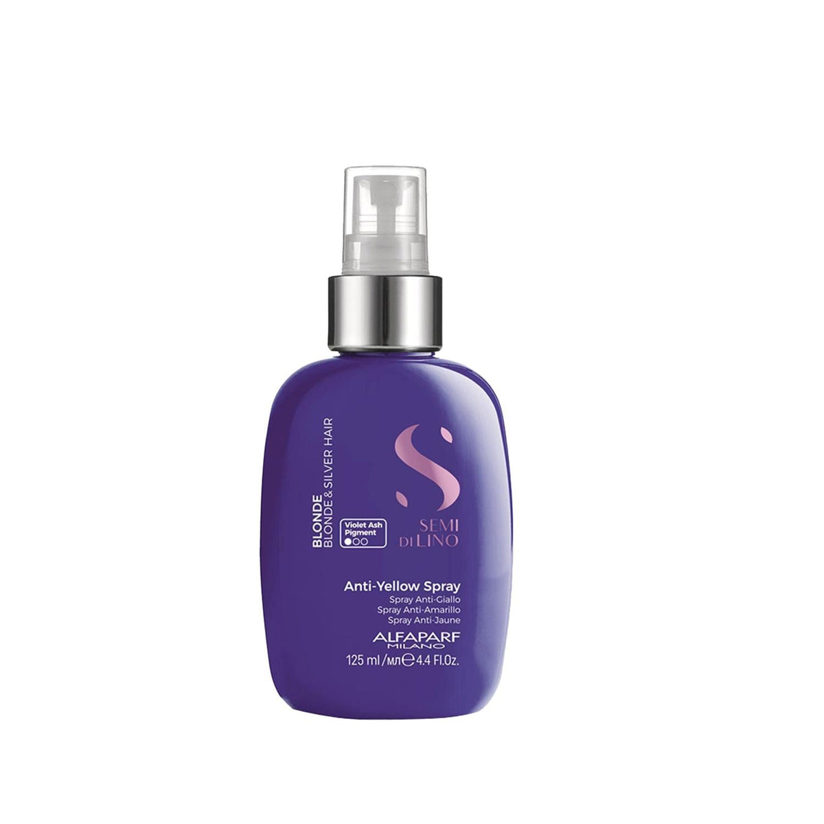 Alfaparf Semi Di Lino Blonde Anti Yellow Hair Spray - Neutralizes Unwanted Tones, 125ml