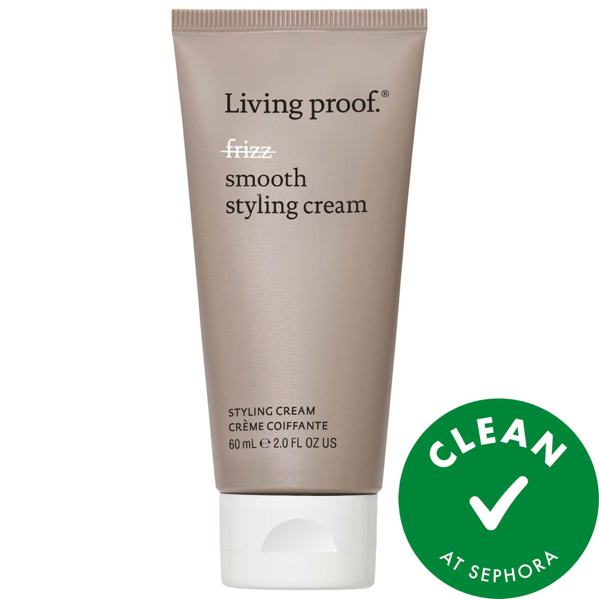 Mini No Frizz Smooth Styling Cream - Silicone-Free Hair Styling Cream for Frizz Control & Shine
