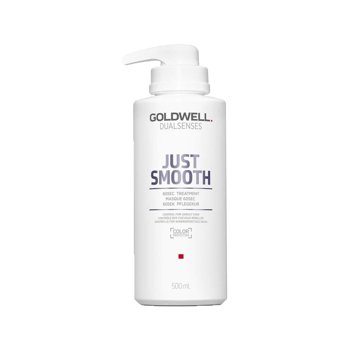 Goldwell Dualsenses Just Smooth 60Sec Smoothing Hair Mask - 16.91 fl oz, Quick Nourishing Treatment for Dry Damaged Hair