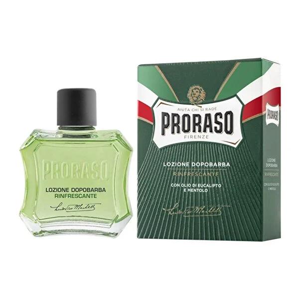 Proraso Eucalyptus & Menthol Aftershave Lotion - Soothe, Refresh & Revitalize Sensitive Skin After Shaving (3.38 fl oz)