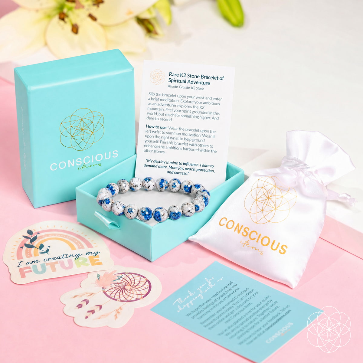 Rare K2 Stone Bracelet of Spiritual Adventure