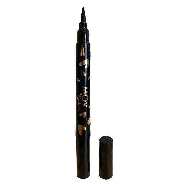 Mov Double-Ended Eyeliner for Precise Eye Makeup - Soft & Flexible Tip, Versatile Line Thickness