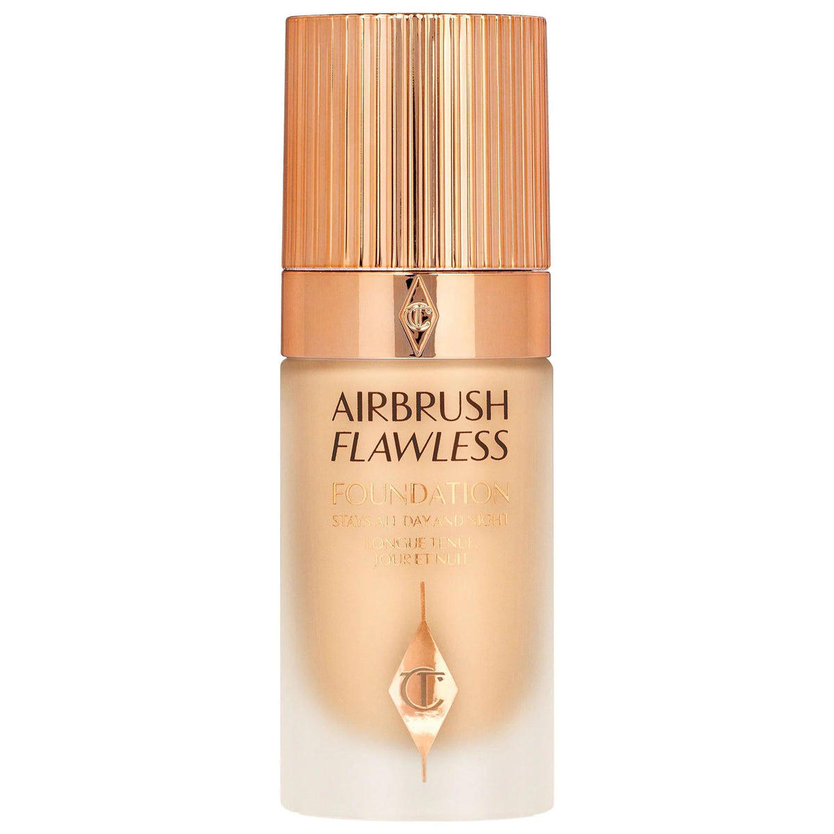 Charlotte Tilbury Airbrush Flawless Longwear Foundation: Full Coverage, Matte Finish, Poreless Look - Hydrating, Transfer-Resistant, Vegan & Cruelty-Free