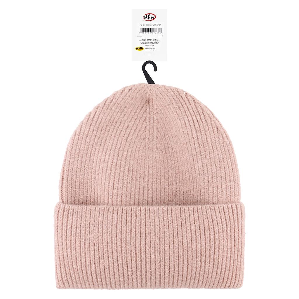 Eklips Glittery Pink Beanie with Cozy Warmth 1 Count