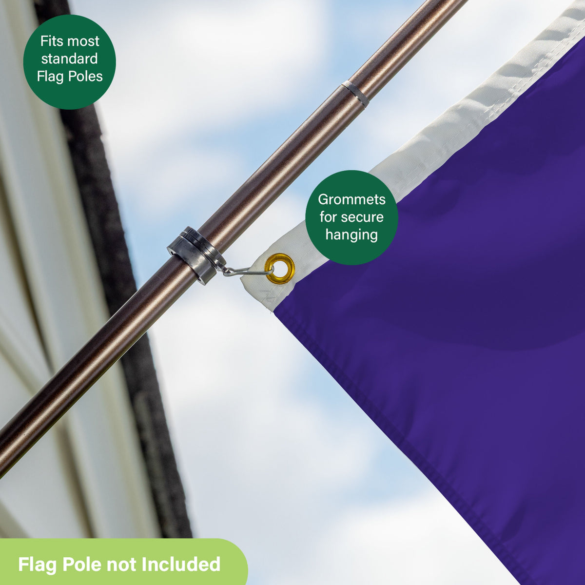 Western Carolina University Single Sided Flag w/ 2 Grommets, 3'x5'