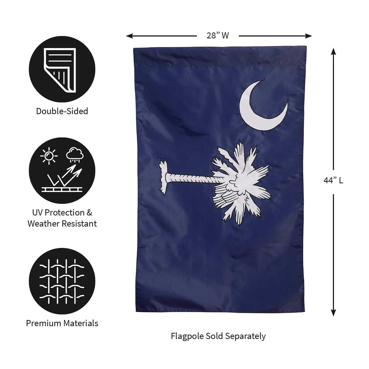 South Carolina House Applique Flag