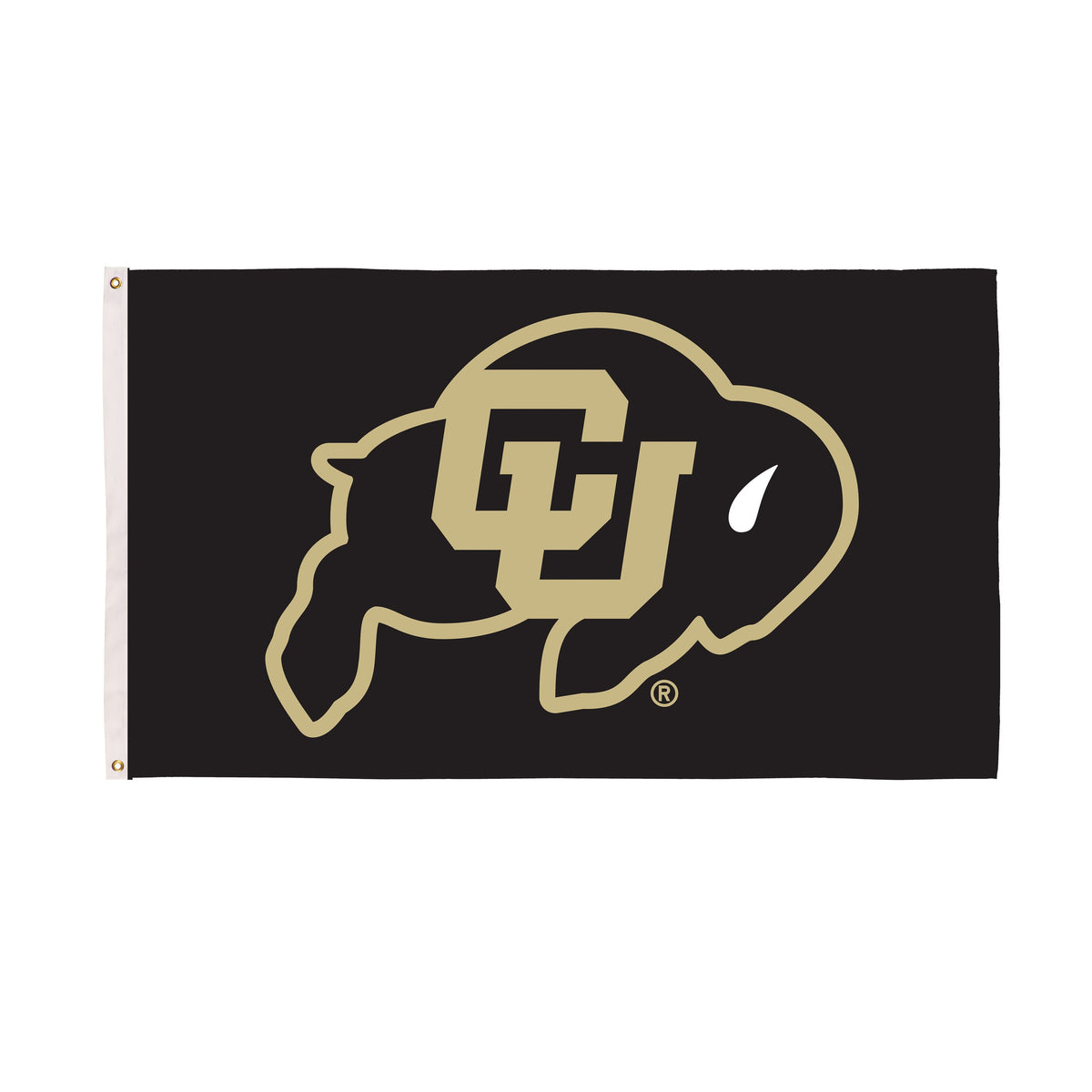University of Colorado Single Sided Flag w/ 2 Grommets, 3'x5'