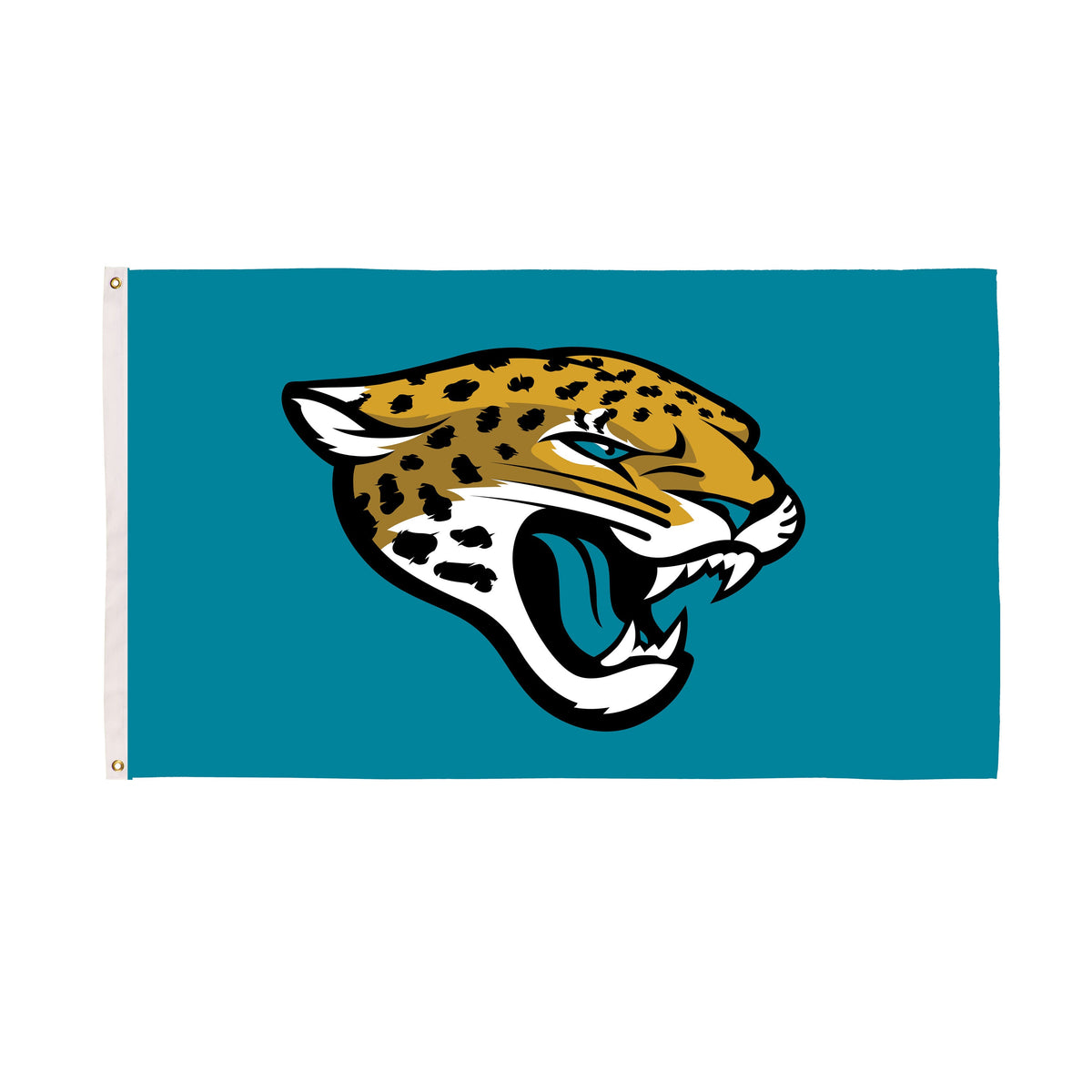 Jacksonville Jaguars Single Sided Flag w/ 2 Grommets, 3'x5'